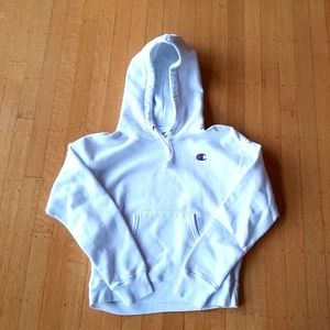 Champion Reverse Weave Hoodie, Womens, S, White